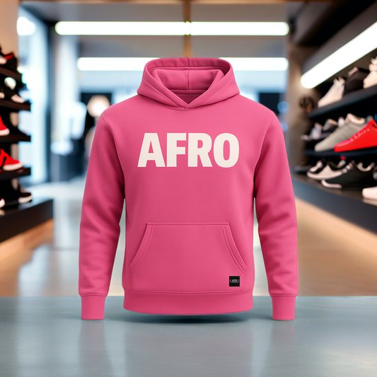 AFRO Statement Hoodie (Charity Pink)