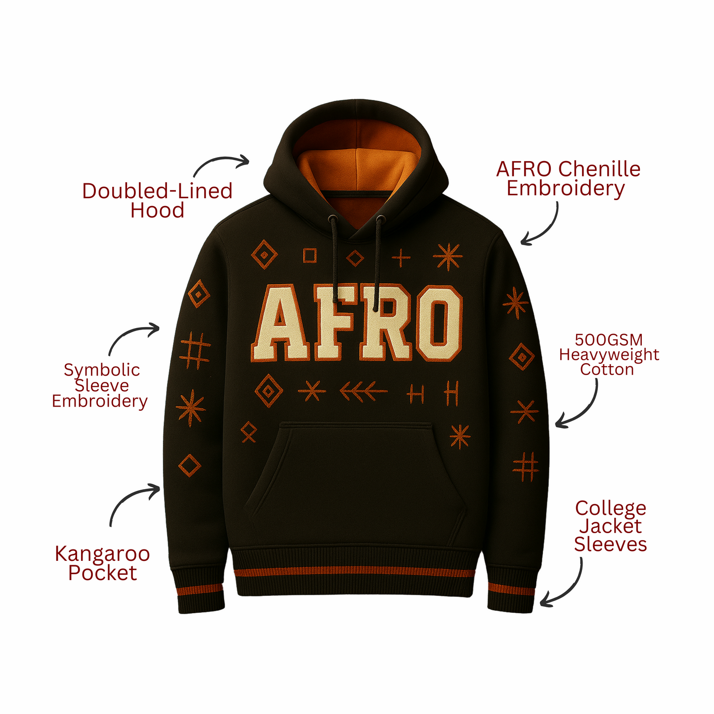 AFRO Signal Hoodie